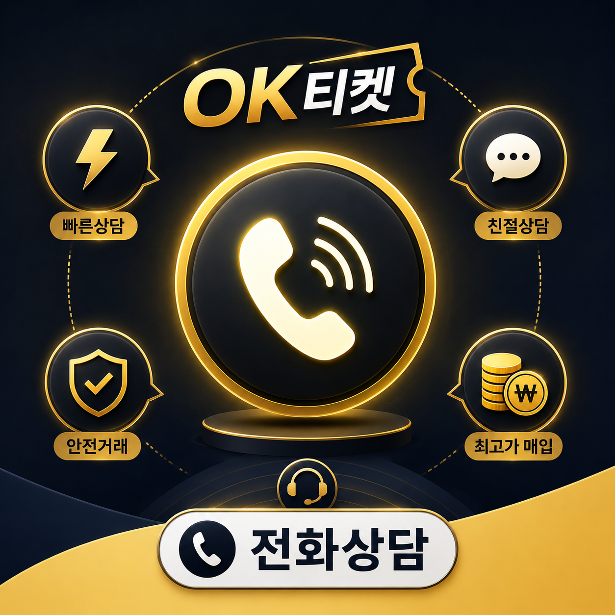 오케이티켓 문자 상담